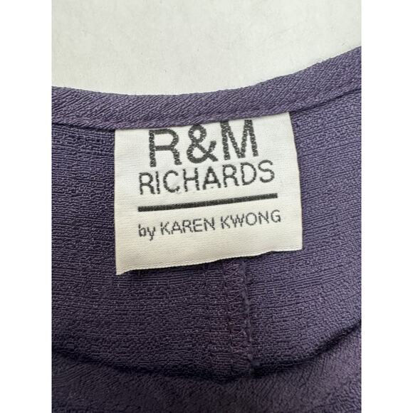 Vintage 90s R&M Richards Maxi Dress Witchy Whimsigoth Purple Women Sm (36" Bust) - Picture 9 of 12